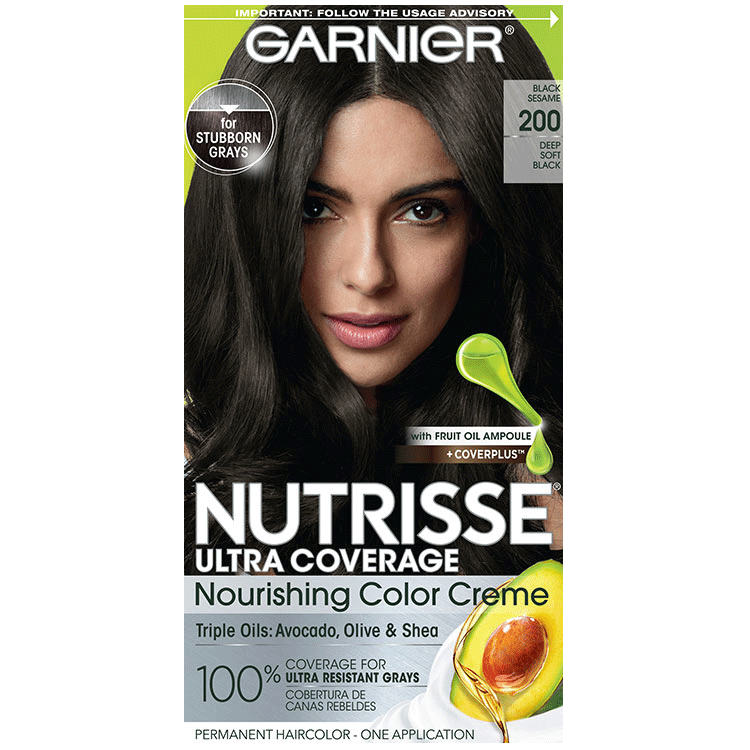 Front view of Nutrisse Ultra Coverage 200 - Black Sesame.