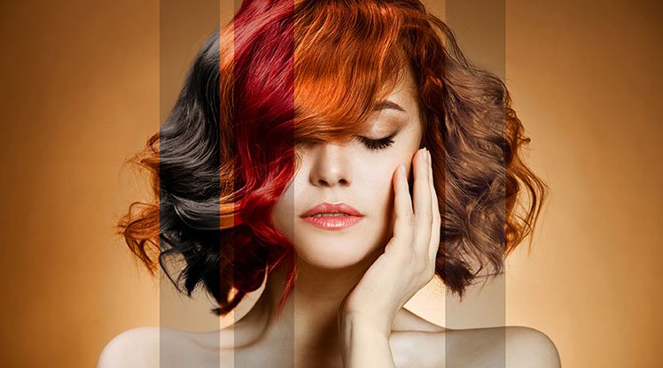 red hair color for brown skin