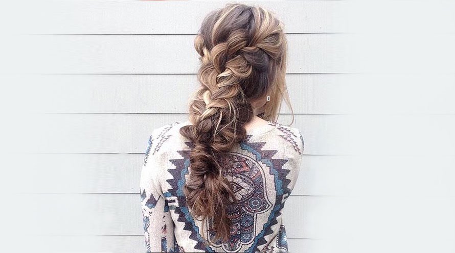 if you have layers, this is for you <3, Braided Ponytail