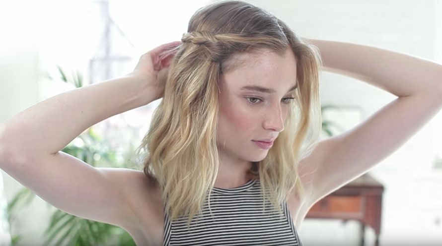 Easy Half Up Side Braids Hairstyle - Video Tutorial - DIY & Crafts