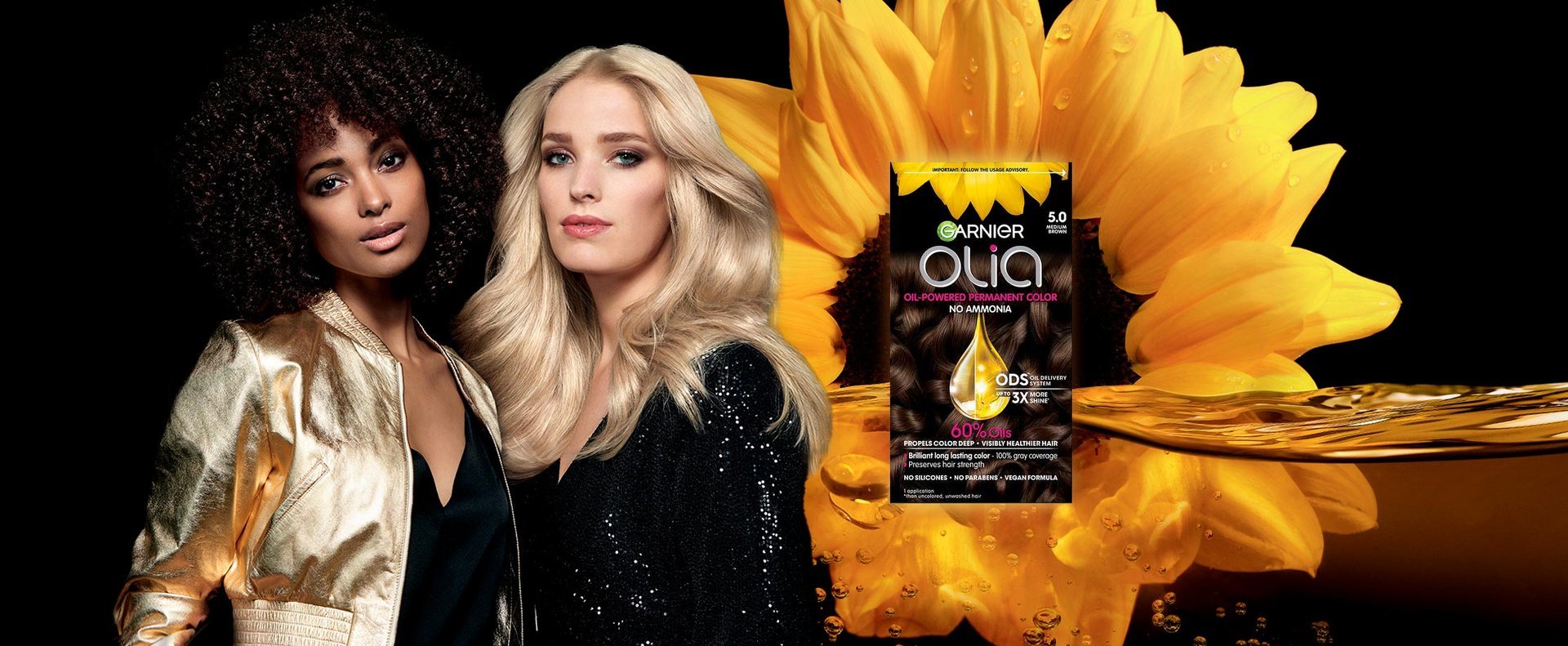 Discover Olia Ammonia-Free Permanent Hair Color Garnier 