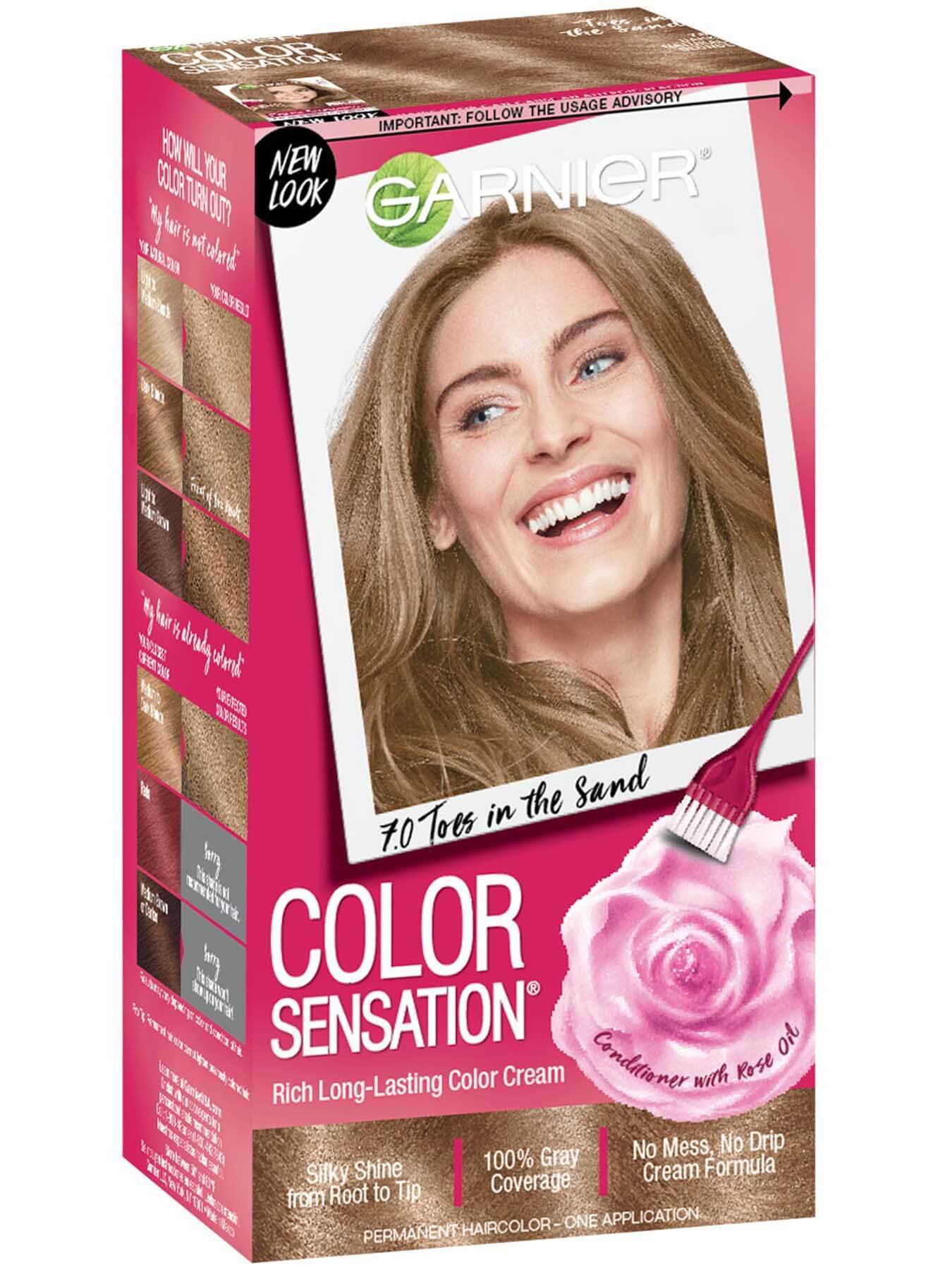Color Sensation 7.0 - Dark Natural Blonde Hair Color - Garnier