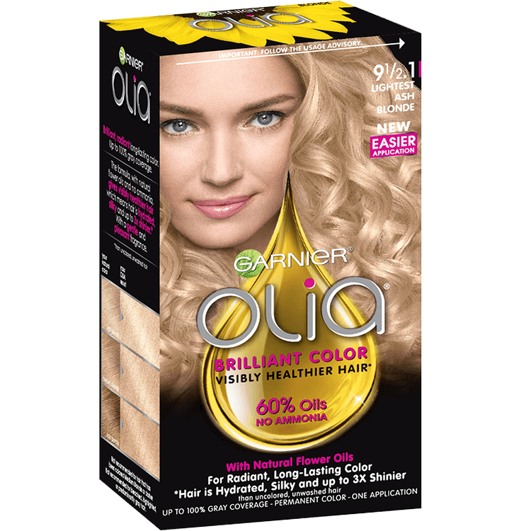 Olia Ammonia-Free Lightest Cool Blonde Hair Color - Garnier