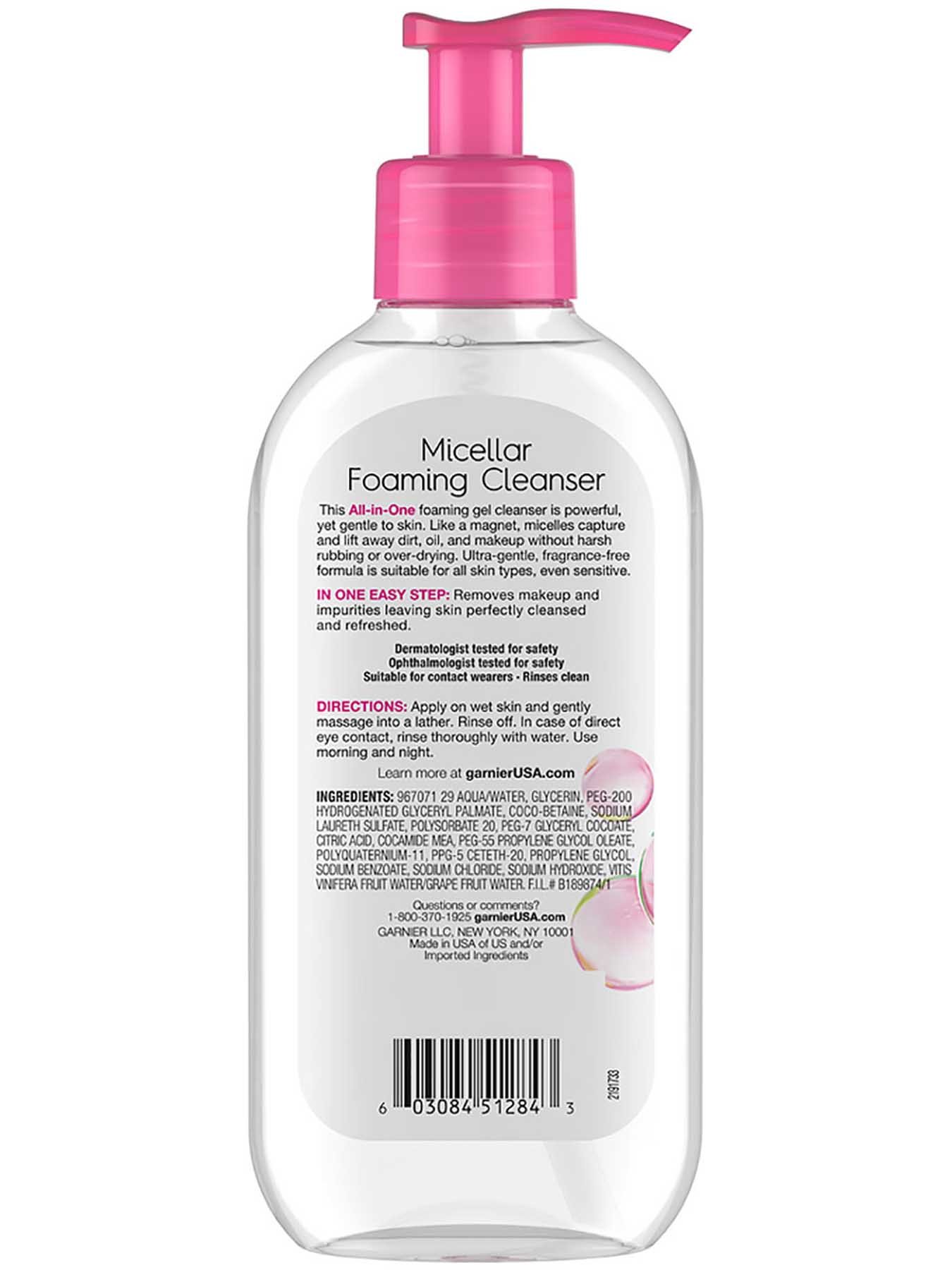 Micellar Foaming Gel Facial Cleanser - Garnier SkinActive