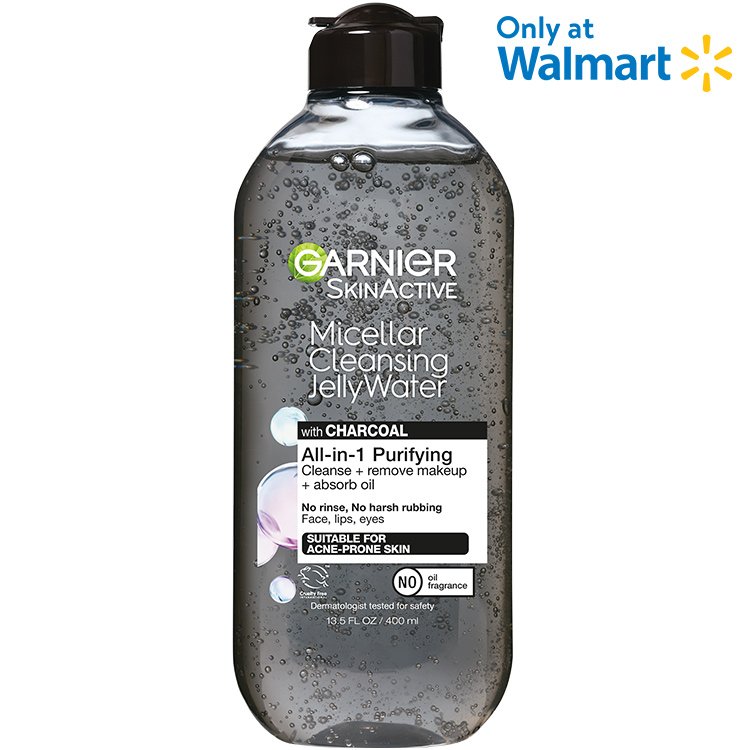 pære Nøgle basketball Micellar Cleansing Jelly Water with Gentle Charcoal - Garnier