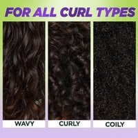 Swatches of brown wavy, curly, coily hair types.