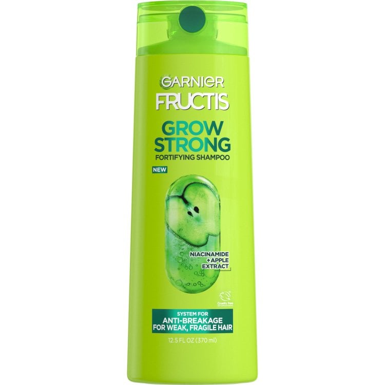 with Fructis Grow Strong Shampoo - Garnier