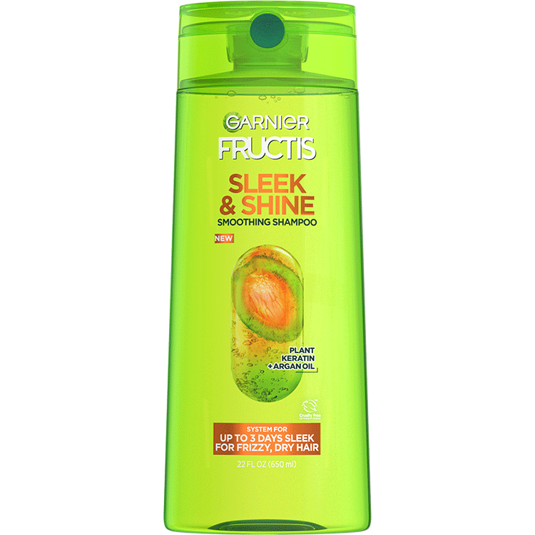 Sleek Fructis Shine Garnier frizz the and - Shampoo controls