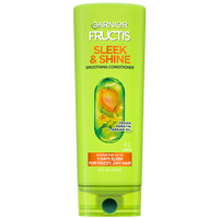 Front of Pack of Fructis Sleek & Shine Conditioner