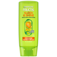Front of Pack of Fructis Sleek & Shine Conditioner