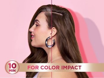 Before and after of model using Color Retouch