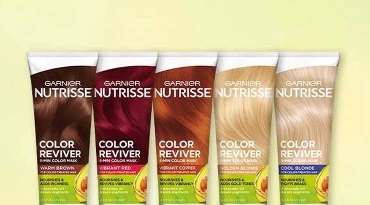 pasos Armstrong robo Nutrisse Color Reviver Hair Color Mask para la vitalidad - Garnier