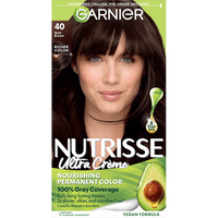Dark Brown Hair Color Nutrisse Ultra Creme Nourishing Permanent Color Gray Coverage - Garnier