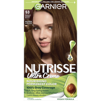 Medium Golden Brown Hair Color Nutrisse Ultra creme Nourishing permanent color Gray Coverage - Garnier