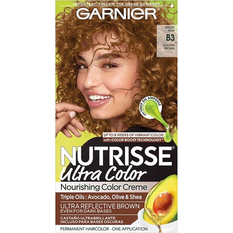 medium golden brown hair dye garnier