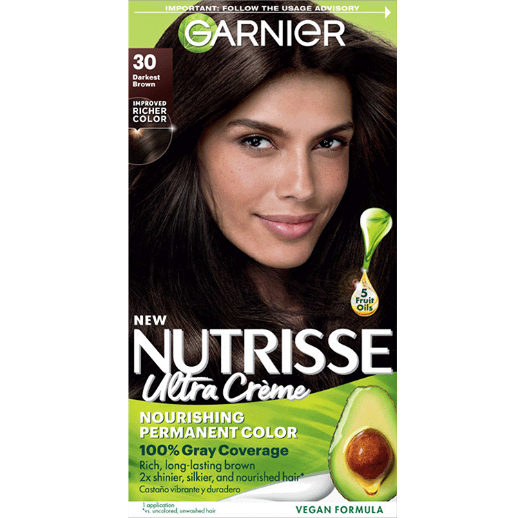 Nutrisse Color Color Hair Permanent - Creme Nourishing Garnier 