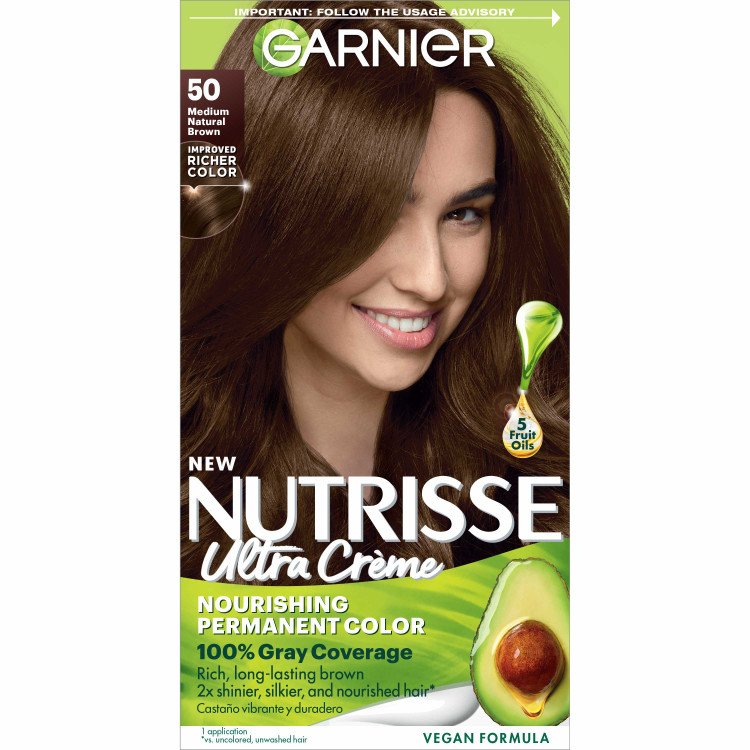 Nutrisse Ultra Coverage Neutral Medium Brown Hair Color - Garnier