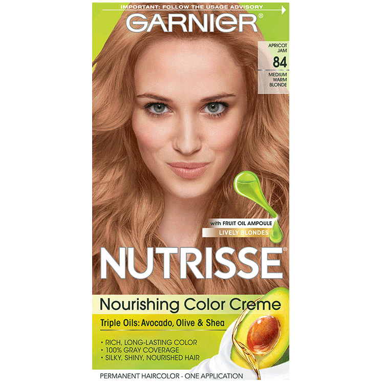 onvergeeflijk Aardrijkskunde Hijsen Nutrisse Nourishing Color Creme - Medium Warm Blonde 84 - Garnier