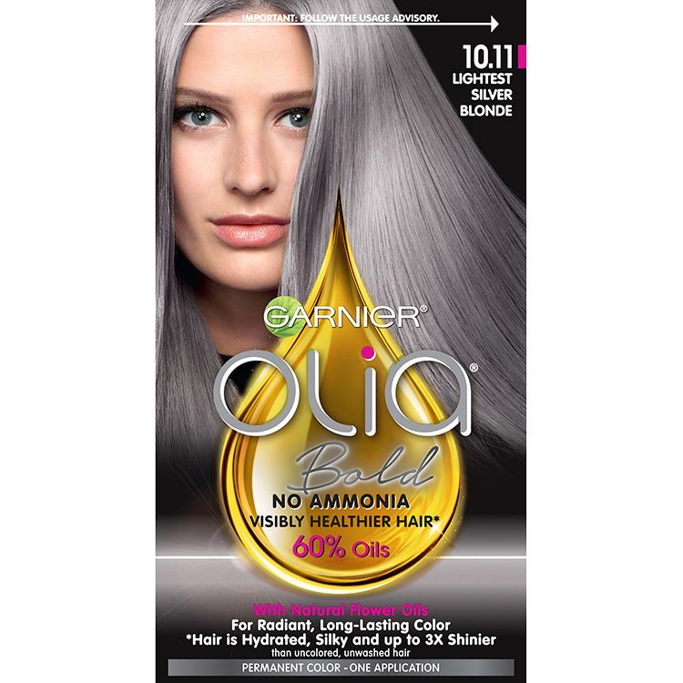 Olia Light Silver Blonde 10 11 Hair Color Garnier