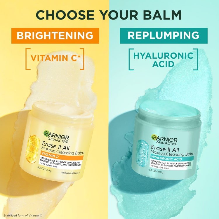 Choose your Balm: Vitamin C brightening or Hyaluronic Acid Replumping