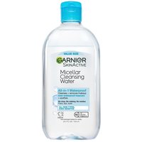 Front of pack of Garnier Micellar Cleansing Water All-in-1 Waterproof Makeup Remover 700mL