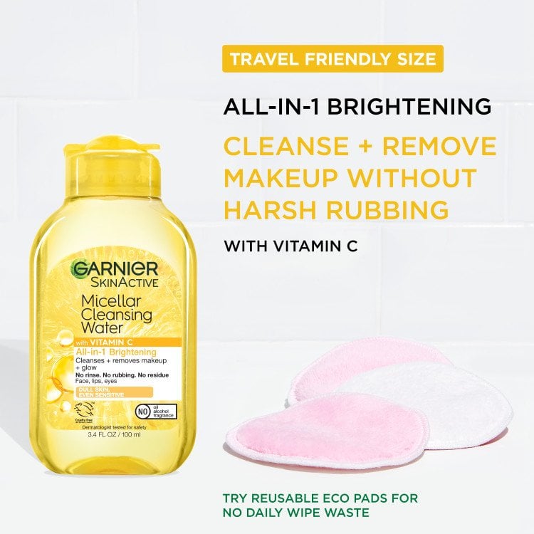 Travel friendly size – cleanse and remove makeup without harsh rubbing