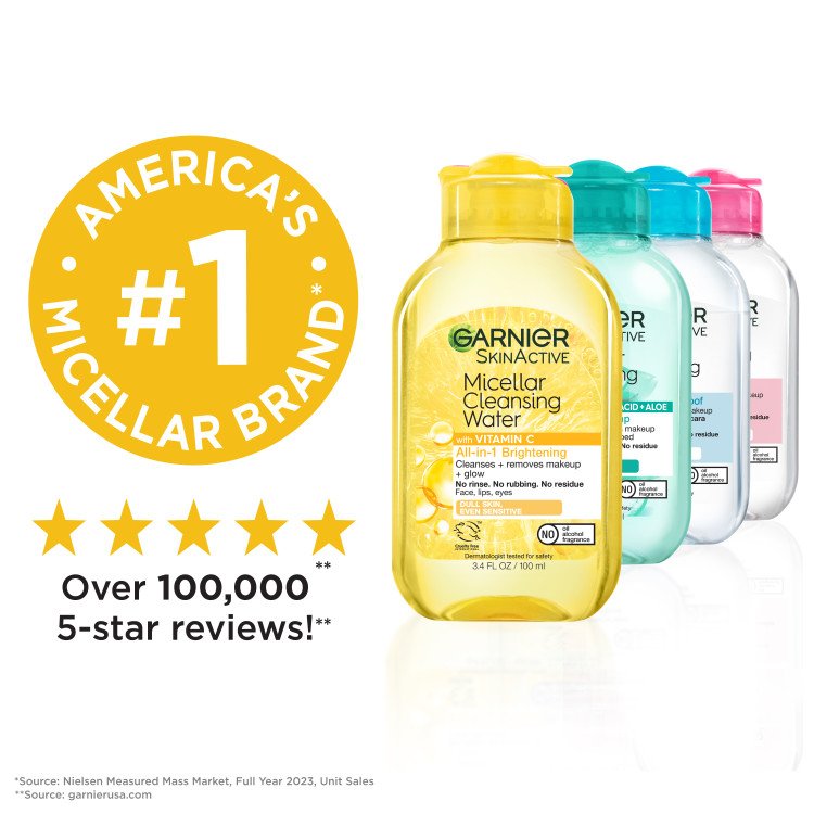 America’s #1 micellar brand over 100,000 5-star reviews