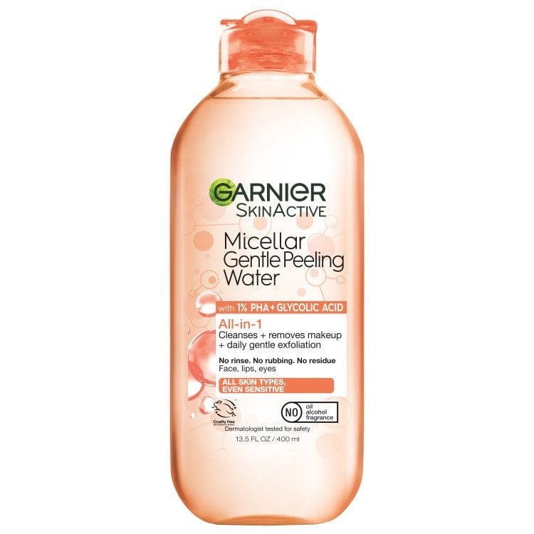 Micellar Cleansing Peeling Water Acid PHA Garnier + - with 1% Glycolic